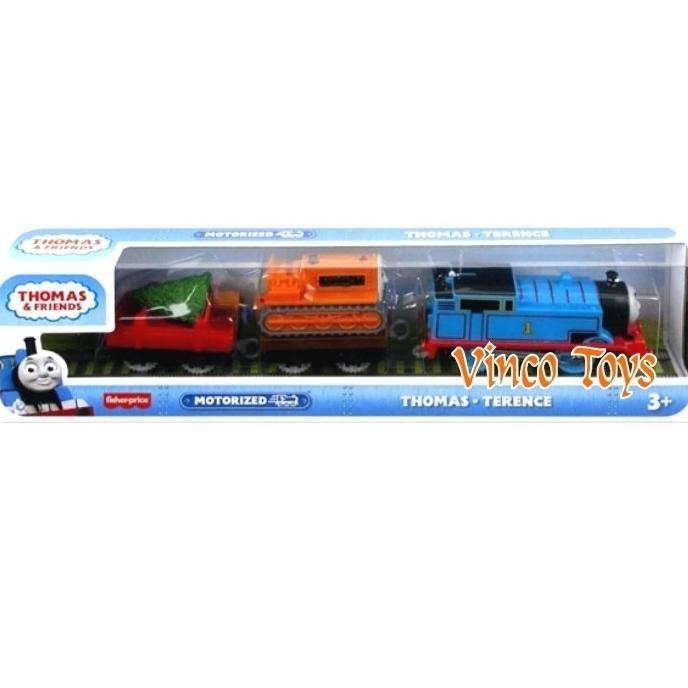 MUST HAVE DIECAST - THOMAS & TERENCE THOMAS & FRIENDS MOTORIZED KERETA GANDENG TERLARIS