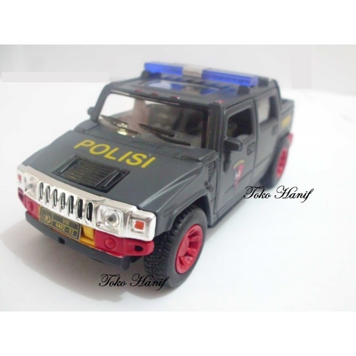 PROMO TERLARIS DIECAST MINIATUR REPLIKA MOBIL HUMMER BRIMOB MURAH TERMURAH