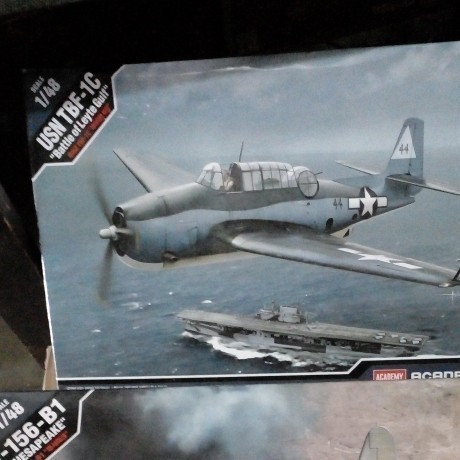 FLASH SALE ACADEMY MODEL KIT 1/48 PESAWAT USN TBF-1C PESAWAT FILM MIDWAY TERMURAH
