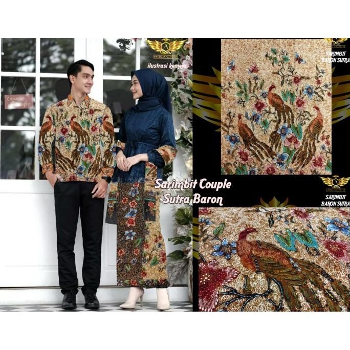 Sarimbit BARON Couple Motif 1 Bahan Kain Batik Tulis sutra ATBM