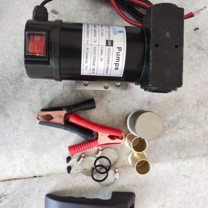 Pompa Tranfer Minyak Oil/Solar Dc24V Pompa Oli Pompa Solar 24Dc