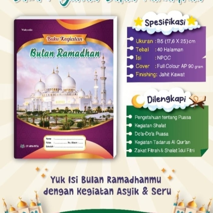 

Harga Grosir Buku Kegiatan Bulan Ramadhan Untuk Sd Sampe Sma Dan Umum 037