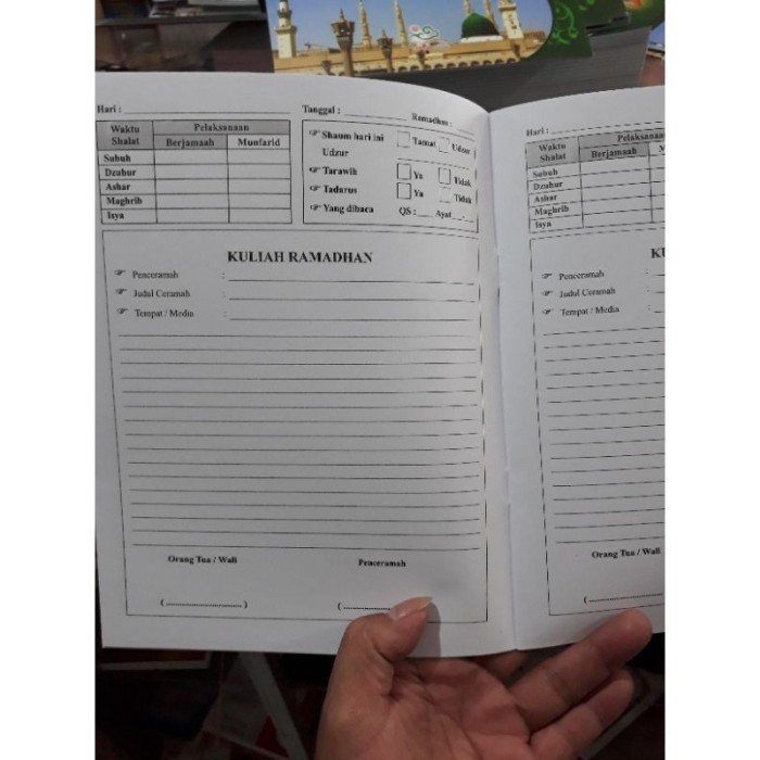 

Buku Kegiatan Ramadhan Murah Kertas Hvs A5 028