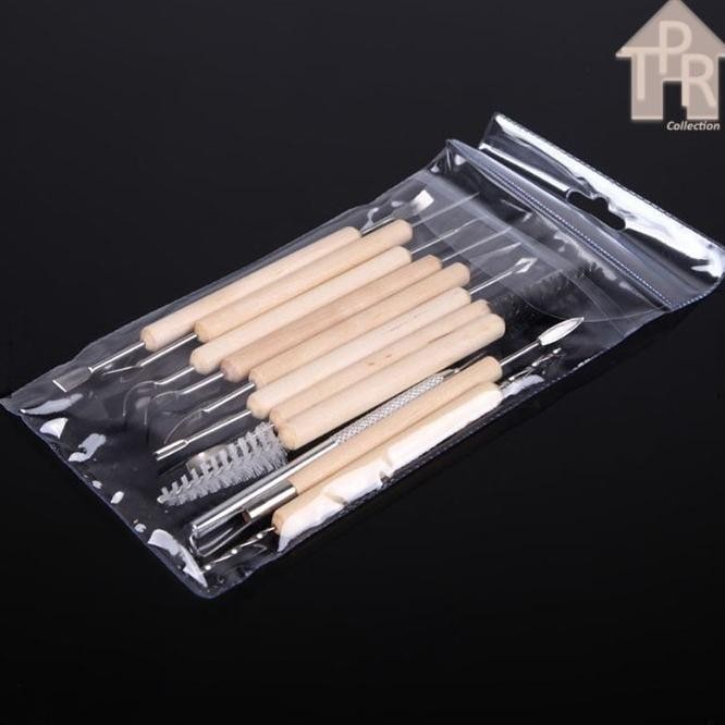 

Butsir set / Alat ukir clay / Pottery tool / Modelling tools - 11pcs.