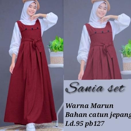Baju Gamis Dress Wanita Cewek Dewasa Remaja Anak Muslim Busui Kekinian Modern Simple Elegan Mewah Mu