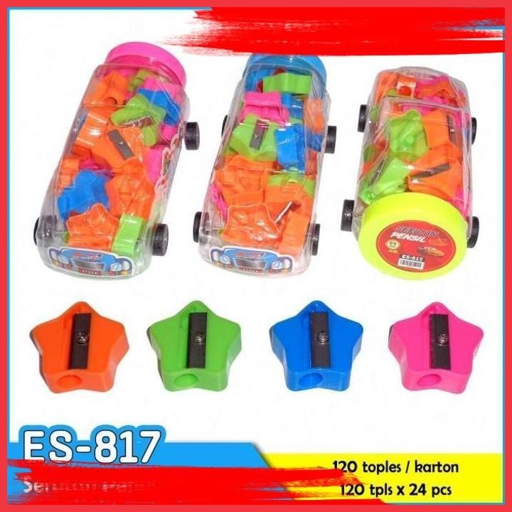 

(ANTI) RAUTAN PENSIL TOPLES BENTUK MOBIL KODE 817 ISI 24 PC
