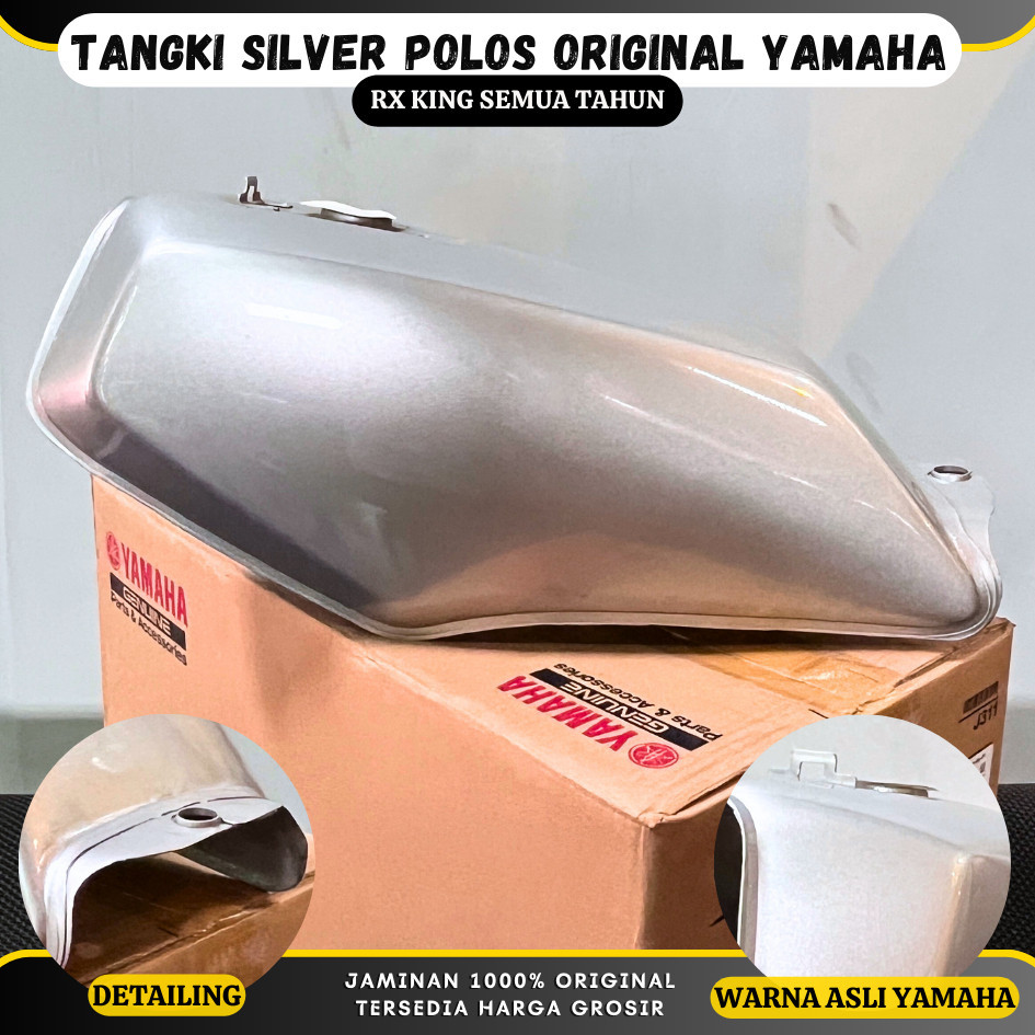 Tangki Polos Rx King RXS RXK SILVER original YAMAHA 29N-F4110-00-P3