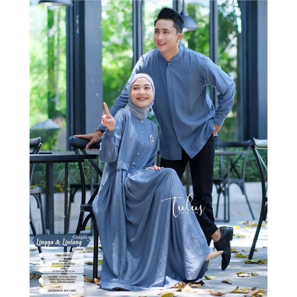 Gamis Couple Suami Istri 2024 Sarimbit Ibu Dan Anak Baju Sarimbitan Wanita Bju Capel Dress Perempuan
