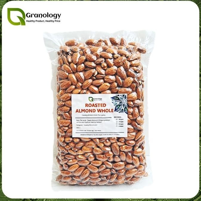 

Terlaris Kacang Almond Oven / Roasted Whole Almond (1 Kilogram) By Granology Berkualitas