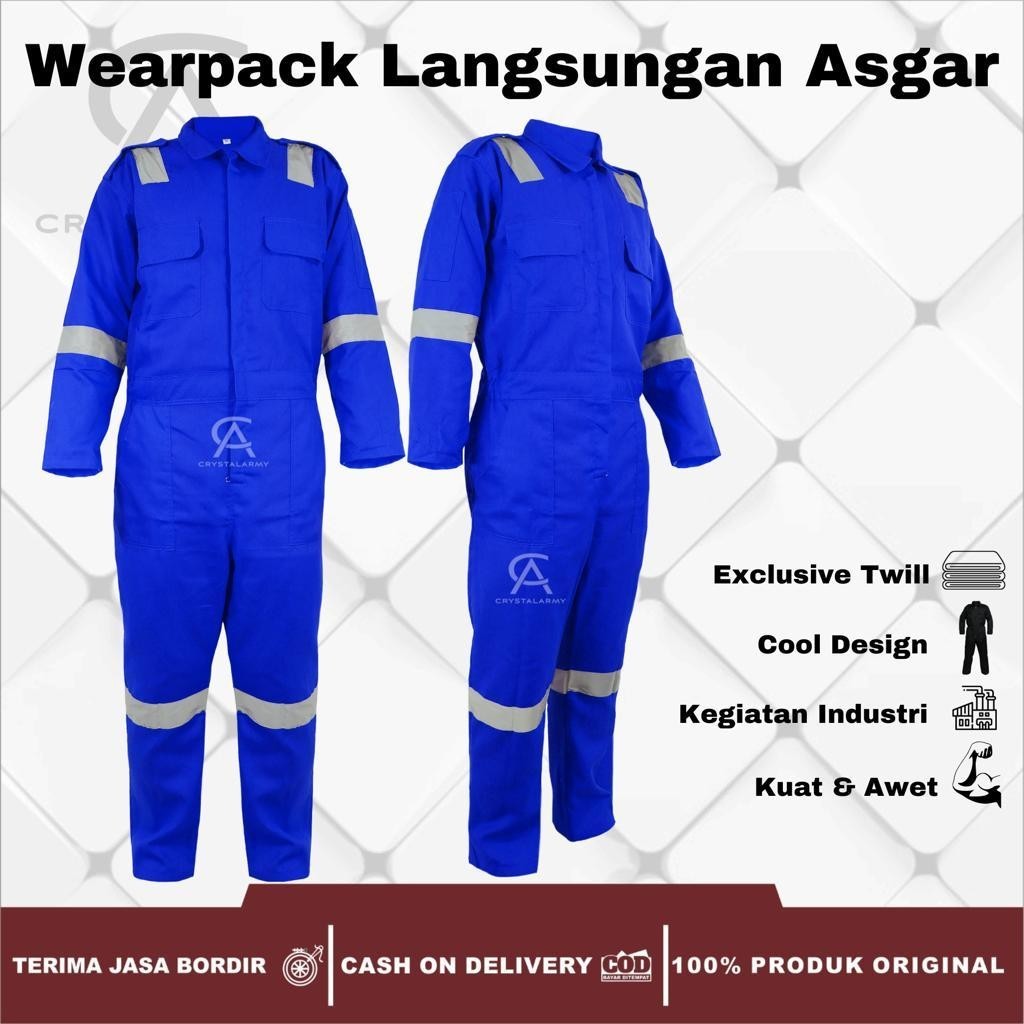 [FRESH STYLE] GET IT NOW GROSIR Wearpack safety / wearpack langsungan / katelpak bengkel / baju