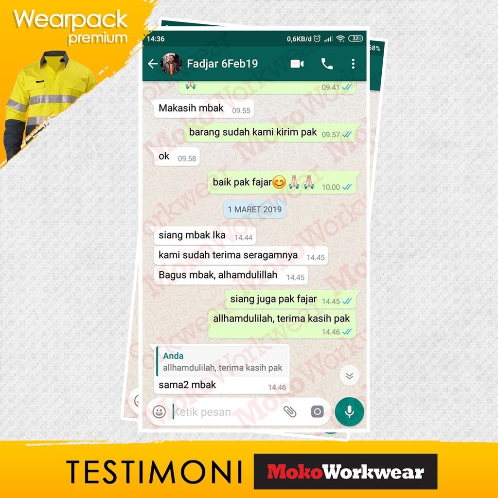 [FRESH STYLE] GET IT NOW Wearpack Coverall Safety / Baju / Seragam Kerja Proyek MOKOWORKWEAR