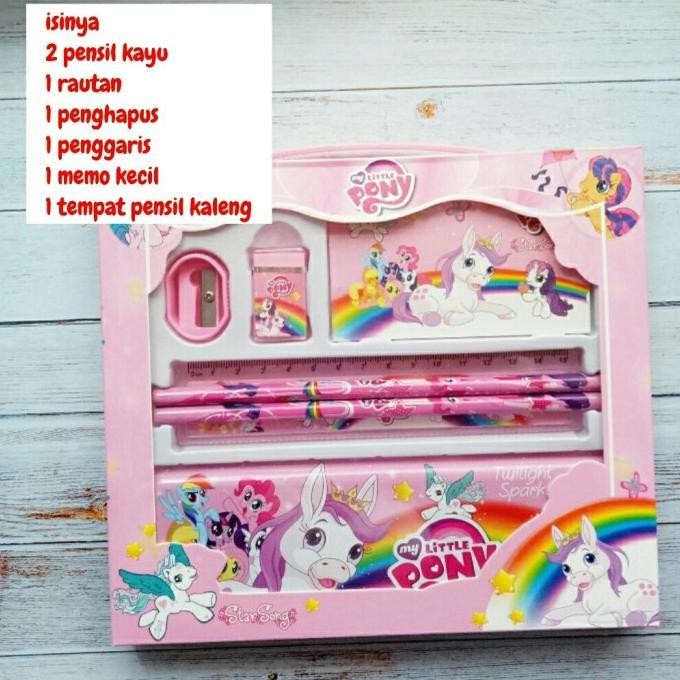 

New Sale Study Studi Set Alat Tulis Set Tempat Pensil Karakter Little Pony Berkualitas