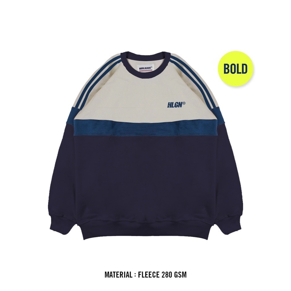 [HEAT IT UP] THE NEWEST Hooligans Sweater Crewneck Puskas Light Gray T/N