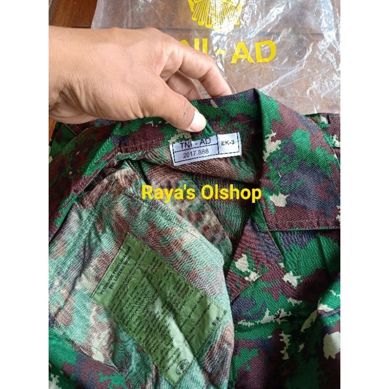 [FRESH STYLE] GET IT NOW ORI, baju PDL NKRI jatah asli TNI AD