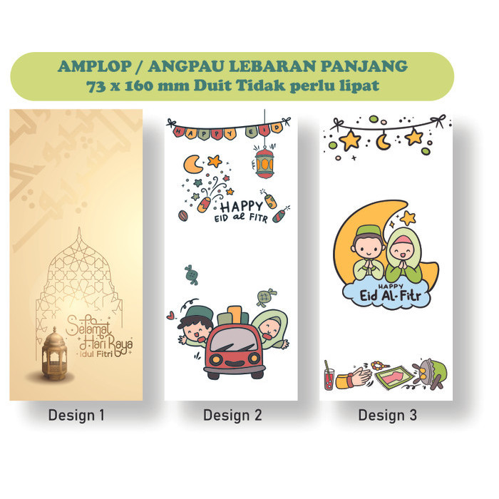 

Amplop Lebaran Bahan Glossy