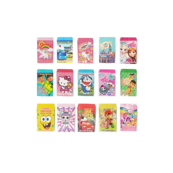 

Amplop Lebaran Idul Fitri Motif Lucu Kartun Kter Isi 10 Pcs