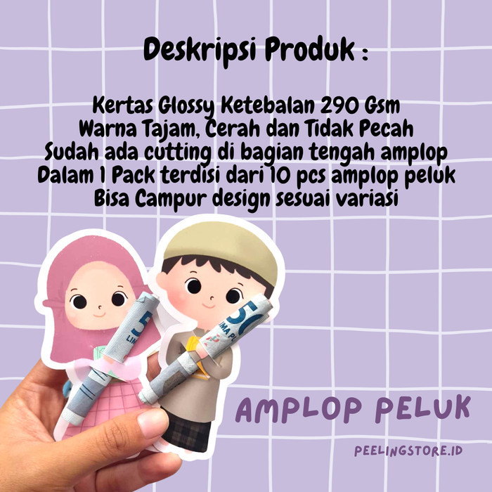 

10 Pcs Amplop Lebaran Idul Fitri Amplop Kter Angpao Lucu Amplop Pe
