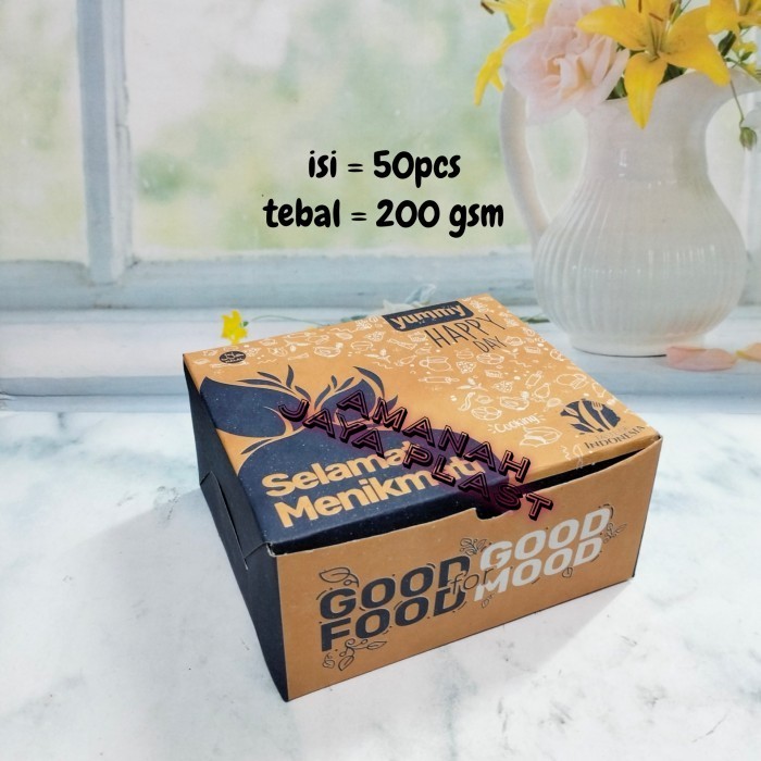 

50Pcs Snack 12X12Cm & 12X14Cm / Dus Kue Bahan Craft / Dus Snack