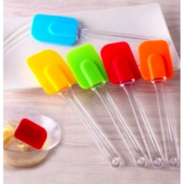 

Spatula Bahan Silikon Pengaduk Kue Adonan Anti Lengket Tahan Panas