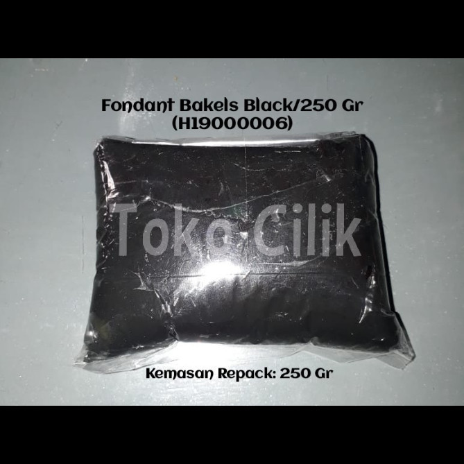 

Fondant/Hitam/Black/Bahan/Dekor/Kue/Cupcake/Gumpaste/Figurine/Makanan