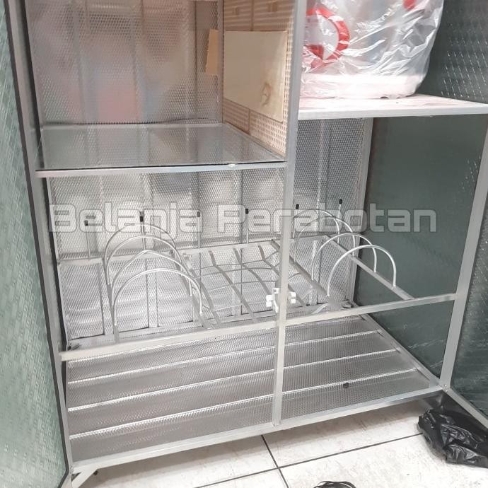 Rak Piring 2 pintu Kaca GMM