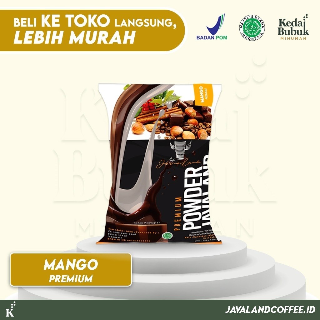 

Javaland Bubuk Minuman Rasa Mango / Mangga 1Kg - Premium Plain | Bubble Powder Drink Boba