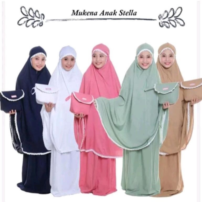 Baru Mukenah Polos Anak 7-13 Tahun Terbaru 2022 / Mukena Anak Perempuan / Mukenah Anak 10 Tahun / Mu