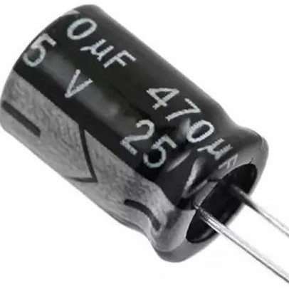 Elco Elko Capasitor Kapasitor 470uf 25v 470 uf 25 25volt