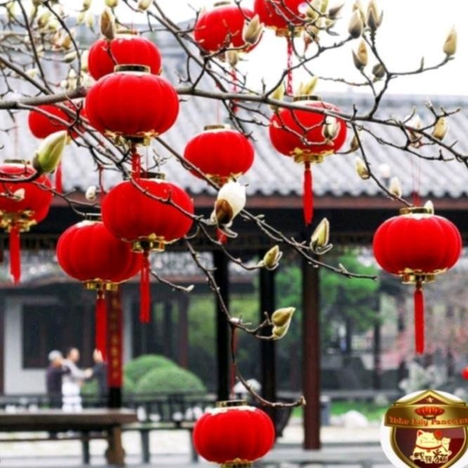 Ornamen Lampion Gantung Imlek Mini Hiasan Pohon Imlek 2023 Gantungan | Opheliazulaikastore