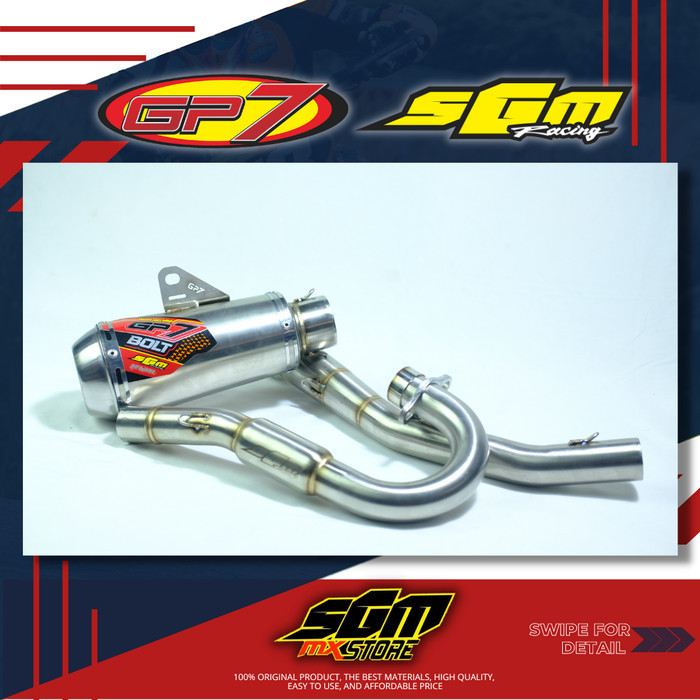 PROMO KNALPOT GP7 BOLT SGM RACING PROJECT KLX / CRF / WR155 ORIGINAL #ORIGINAL