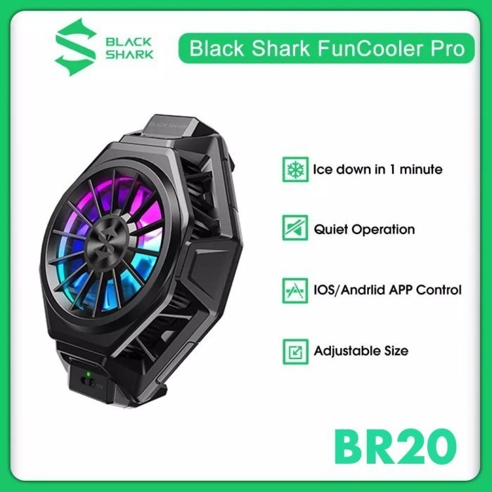 New Black Shark Funcooler Pro Br20 & Br30 Kipas Pendingin Hp Ios/Android Gratis Ongkir