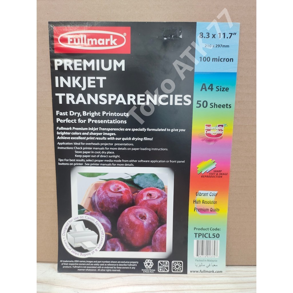 

Premium Inkjet Transparencies Mica Yang Bisa Diprint READY STOCK