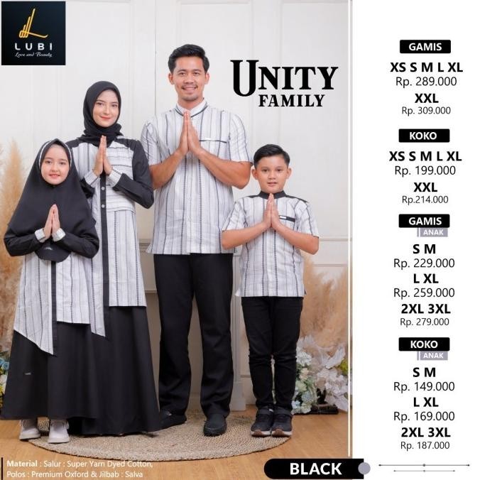 Sarimbit Lubi Unity Family Black Terbaik