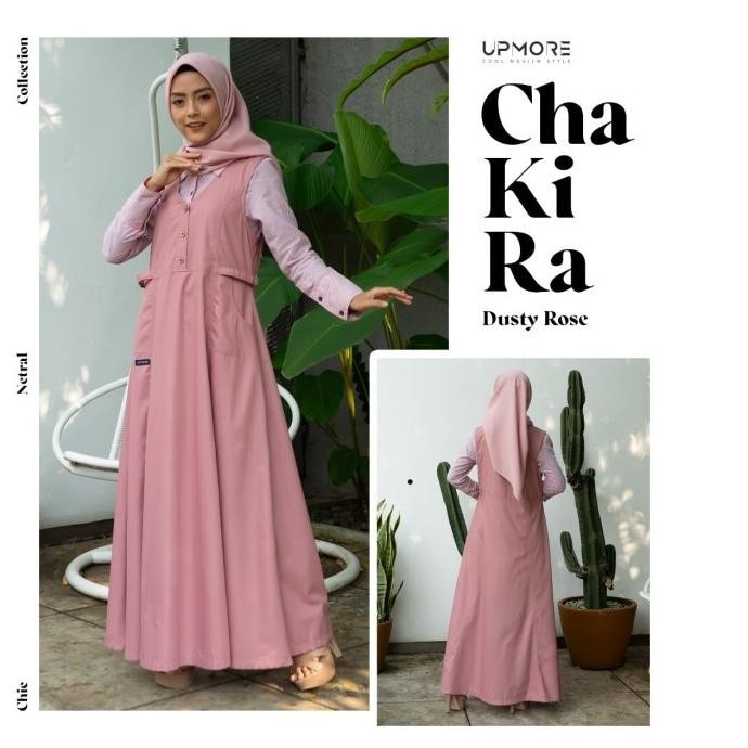 Ready Gamis Dewasa Outer Upmore Chakira Pengiriman Cepat