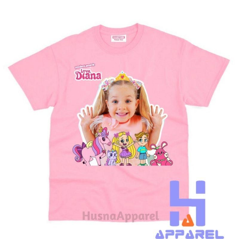 Baju Anak Kaos Anak Love Diana