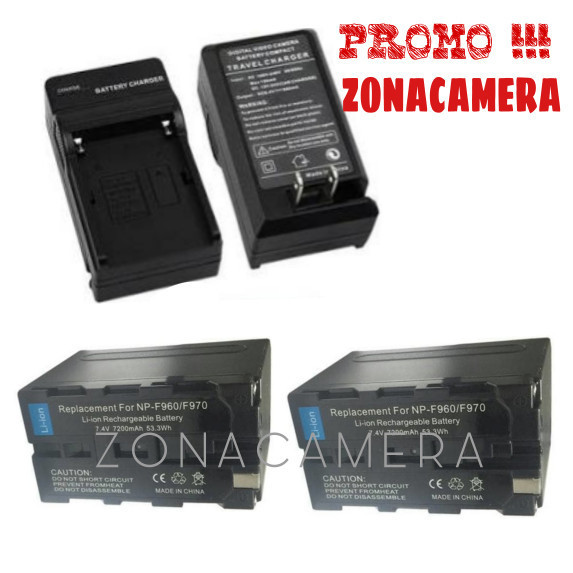NEW SERIES PAKET BATTERY NP F970 / BATERAI NP F970 + CHARGER QUALITY ORIGINAL