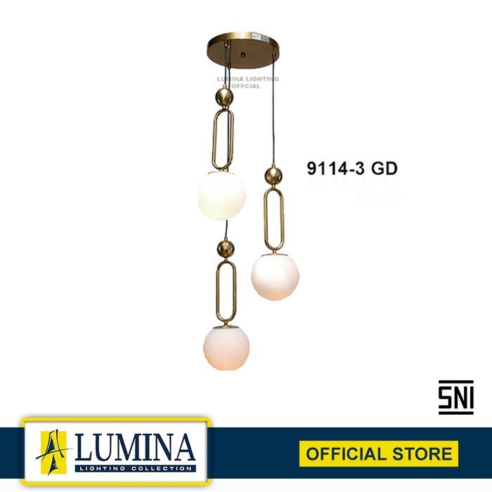 Lumina Lumina Lampu Hias Lampu Gantung Model 9114-3 GD