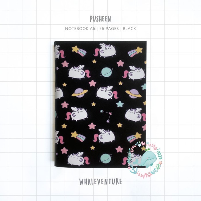 

Mudah Notebook A6 - Pusheen - Hitam Limited