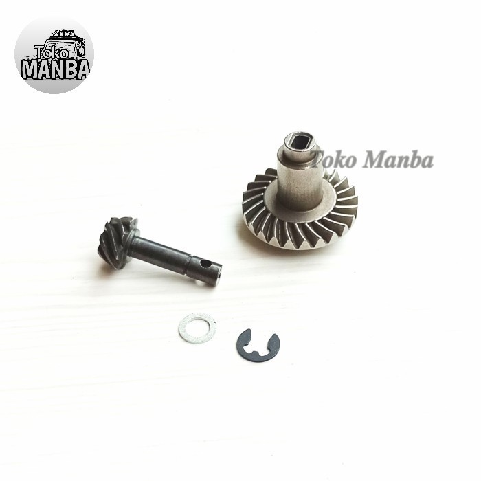Terbaru!! Metal Heavy Duty 8T 24T helical Bevel Gear axial scx10 II Rc 1/10