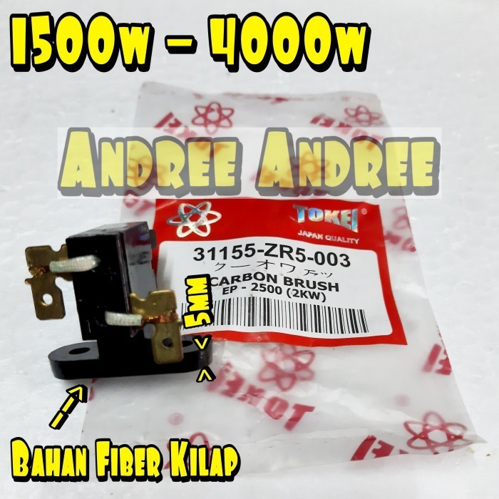 {{{{}}] Carbon Brush - Kool Dinamo Genset Bensin 2500 3000 4000 watt Tokei