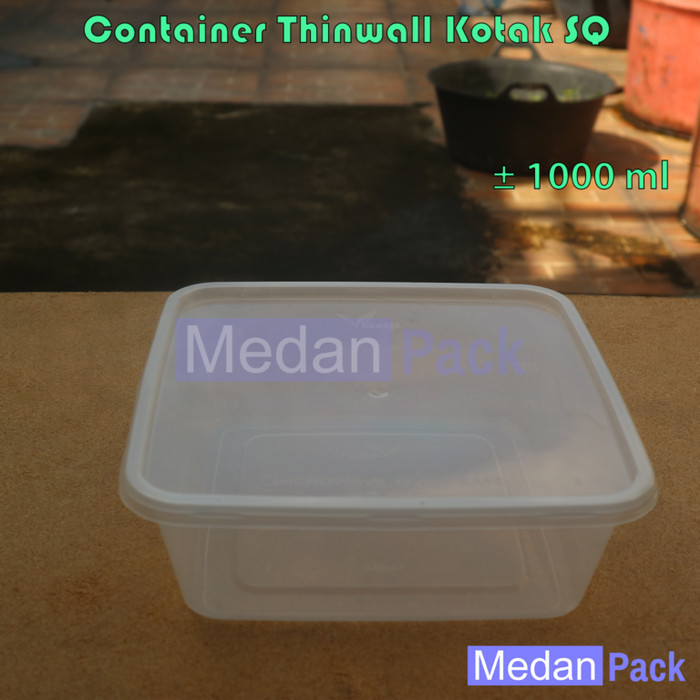 

favorit] Container Thinwall Microwavable SQ 1000 ml per 25 pcs