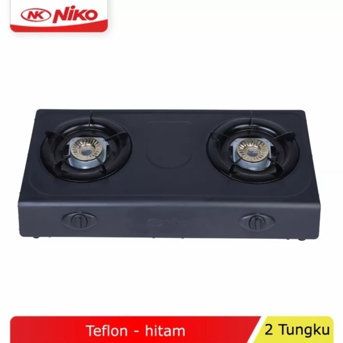 paling diminati] NIKO Kompor Gas 2 Tungku Teflon 555 - Garansi 1 Tahun