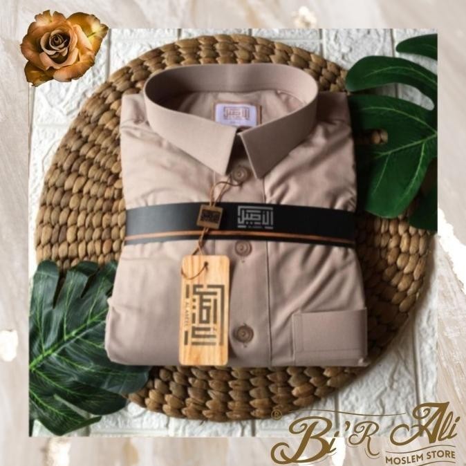 Jubah Al Aseel Premium Non Manset Kerah Kemeja Dewasa