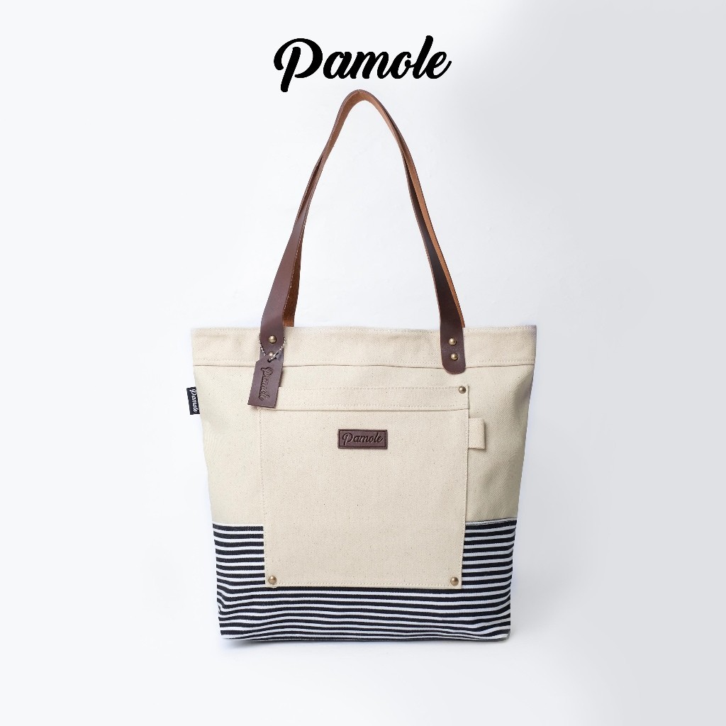 [BEST DEAL] Pamole - Tas Tote Bag Wanita Penutup Resleting - Kato Series