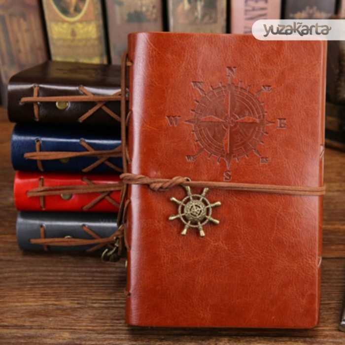 

Gilaa!!! Buku Catatan Agenda Harian Jurnal Binder Kulit Retro Kompas A5 Hemat