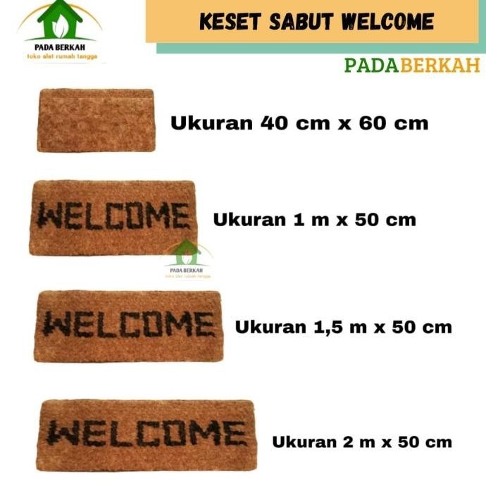Keset Sabut Kelapa Welcome Keset Sabut Tebal Keset Sabut