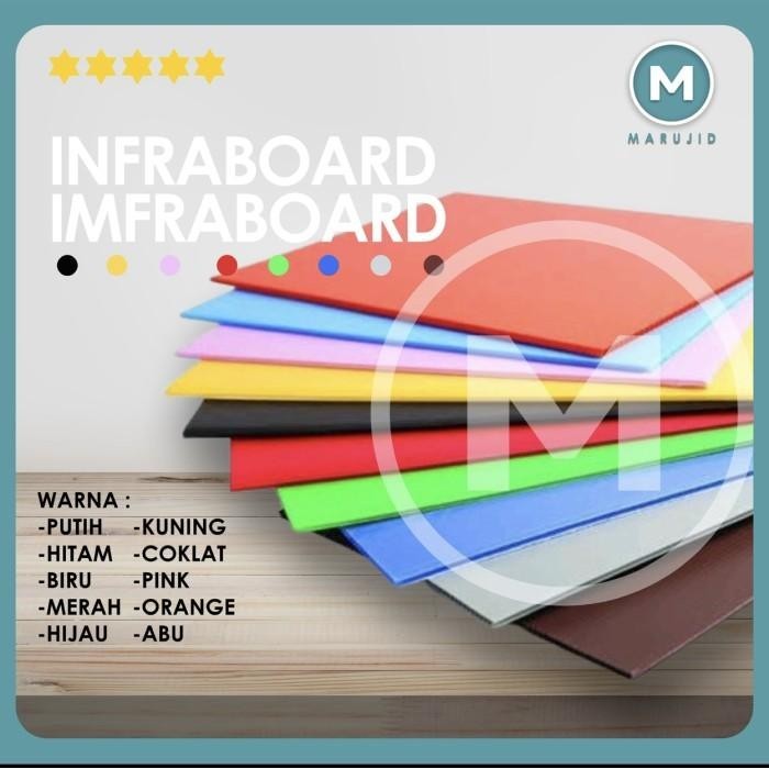 

Infraboard / Impraboard Putih 75X50 50X75 Tebal 3Mm 048