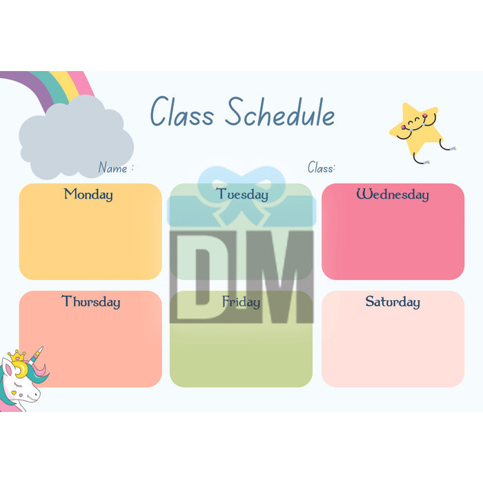 

Mantap Kids Planner Magnetic Schedule Class Jadwal Pelajaran Sekolah Anak Pap Limited