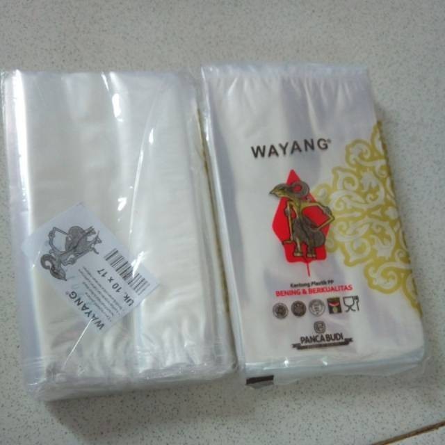 

] Plastik PP Wayang / Kantong plastik bening merk wayang PER BENDEL