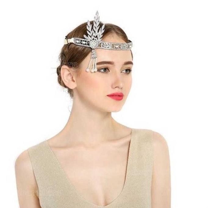 Aksesoris Rambut Great Gatsby Hairpiece Headpiece Hiasan Pesta Kostum